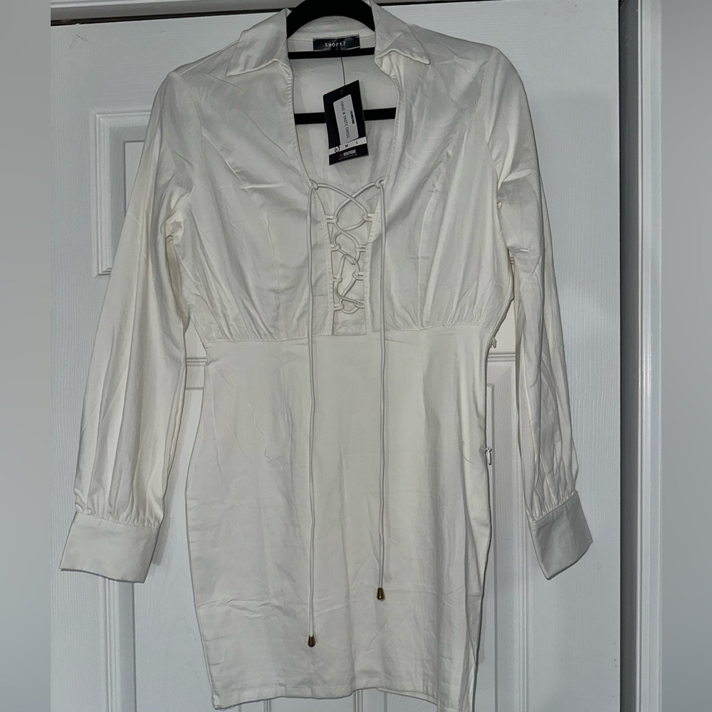 Have a Taste Lace up Dress